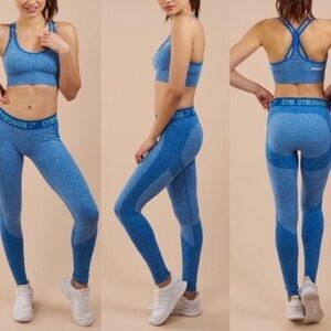 GYMSHARK Flex blue leggings XS